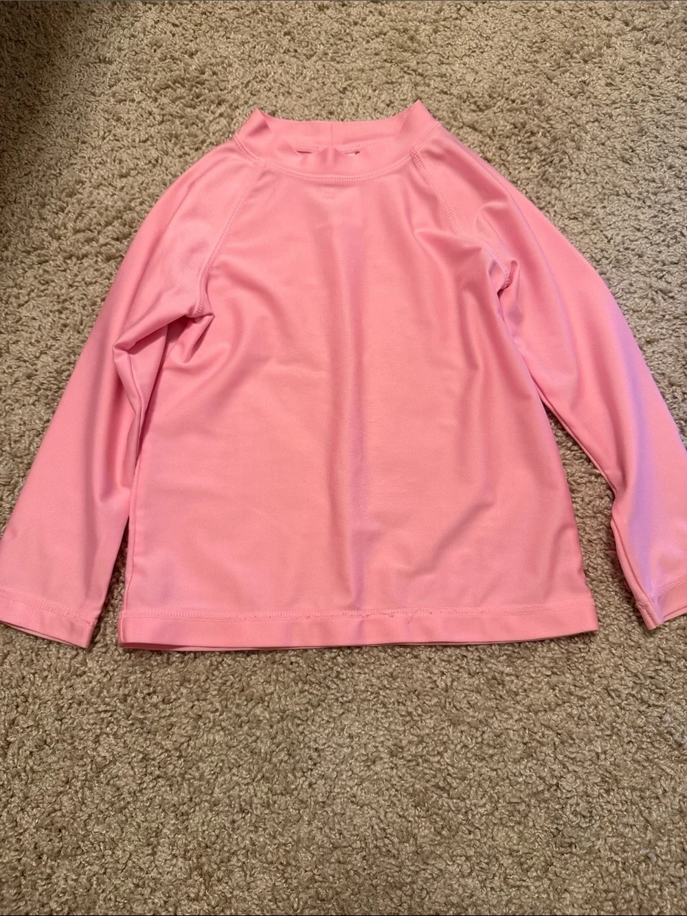 H&M Light Pink Long-Sleeve Kids Swim Rashguard